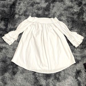 Off The Shoulder White Dress